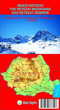 Bel Alpin - West Rumänien Karte Retezat Mountains Gebirge, 1: 50 000